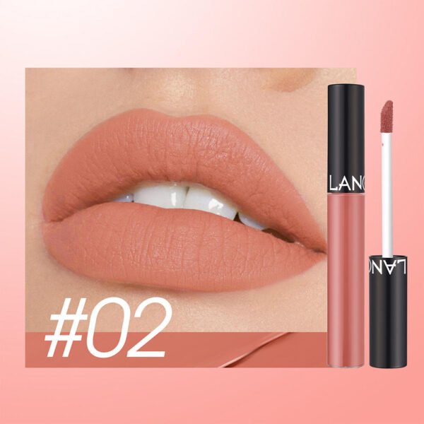 Langmanni 12 color matte lip glaze Long-lasting waterproof no blooming make beautiful lip makeup wholesale - Image 6